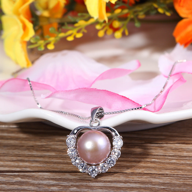 Beautiful Heart-shaped, Freshwater Pearl Pendant