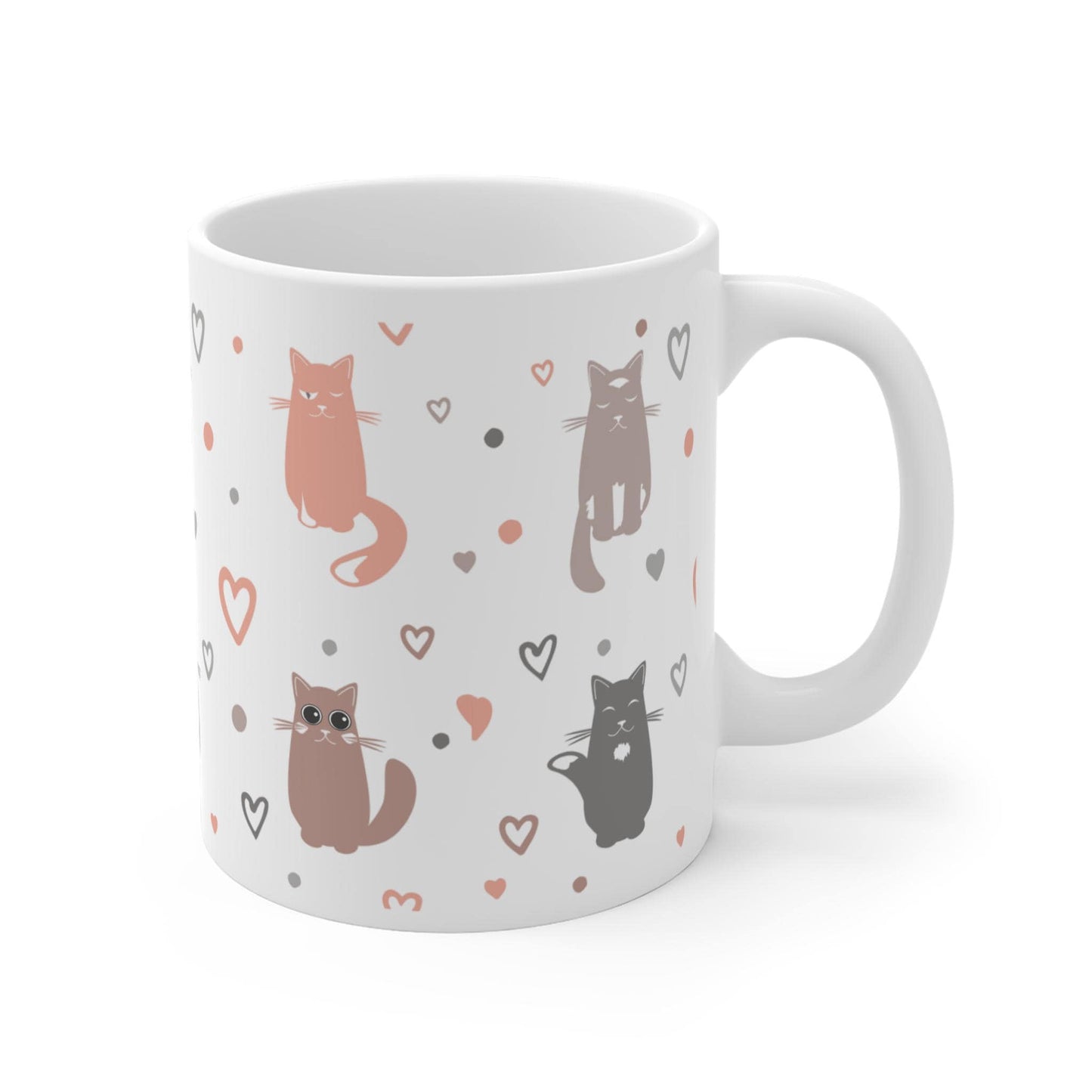 Cute Cat Pattern Ceramic Mug