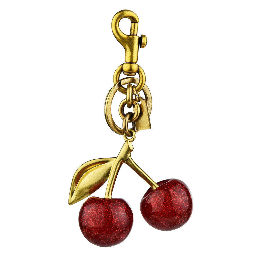 Cherry Keychain Handbag Pendant Women's Bag Ornament