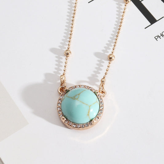Elegant Pendant with Natural Stone