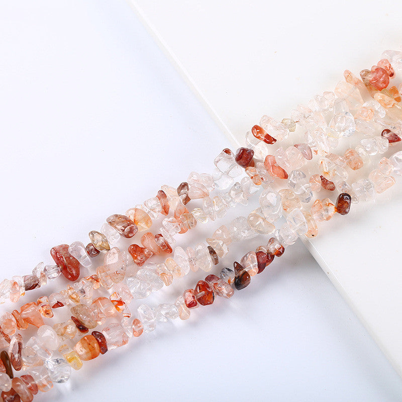 Natural Crystal Gemstone Polished Irregular Crushed Stone Beads Jewelry Accessories