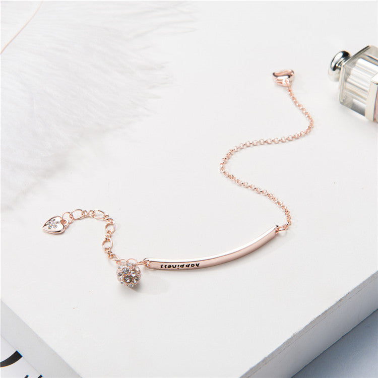 Elegant Bracelet -  Rose Gold Plated,  Bracelet Sister Chain with Jewelry