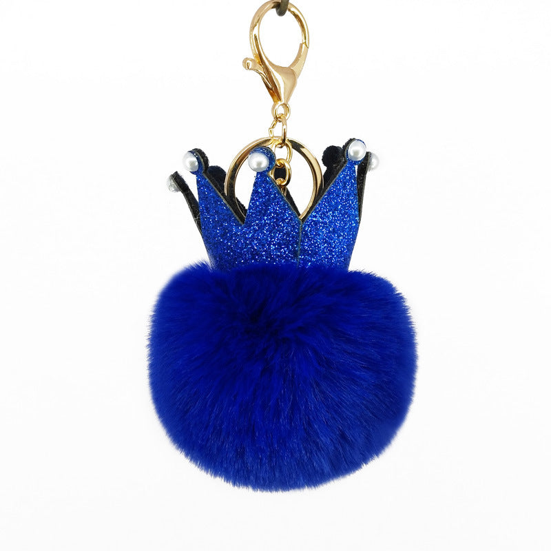 Fur Ball Keychain Pendant Artificial Leather Fur Bags