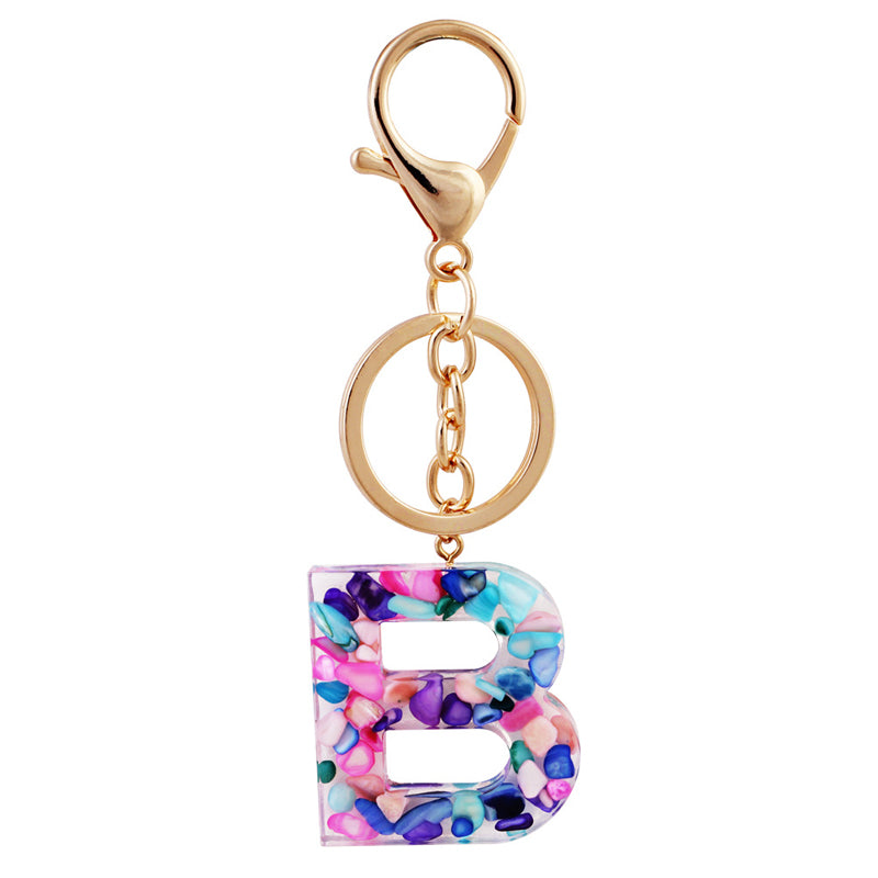 Simple And Creative 26 Letter Color Keychain