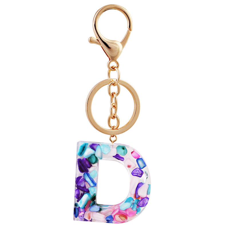 Simple And Creative 26 Letter Color Keychain