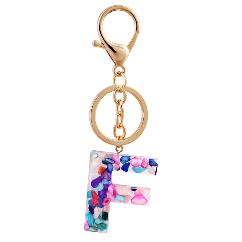 Simple And Creative 26 Letter Color Keychain