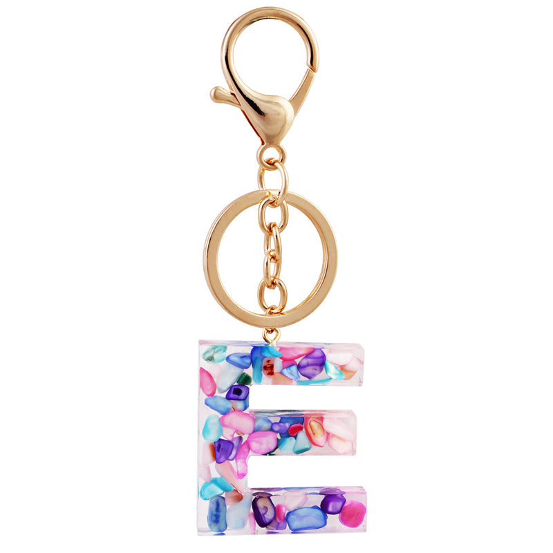Simple And Creative 26 Letter Color Keychain