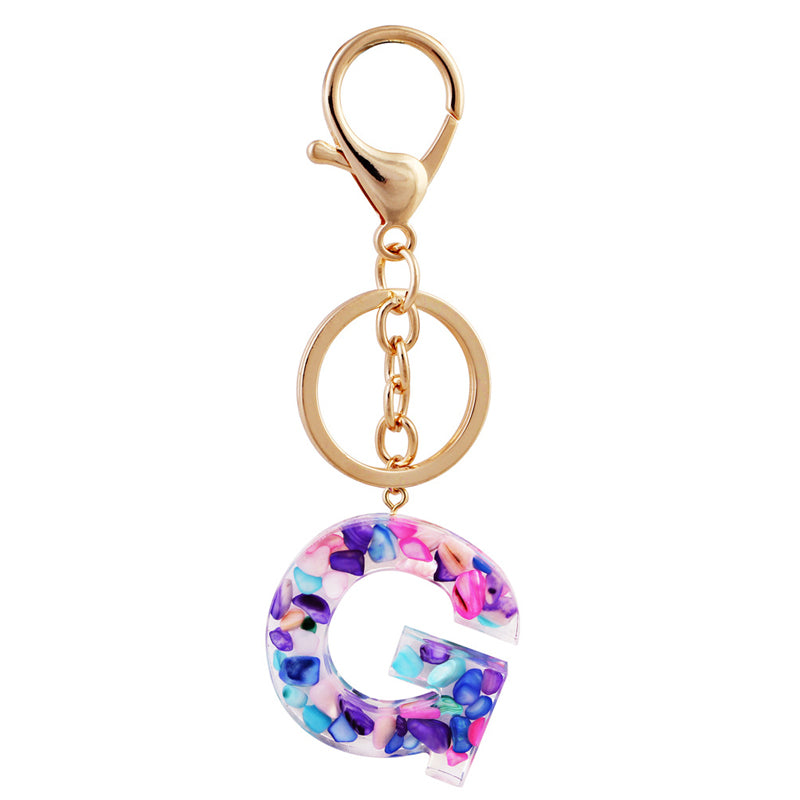 Simple And Creative 26 Letter Color Keychain