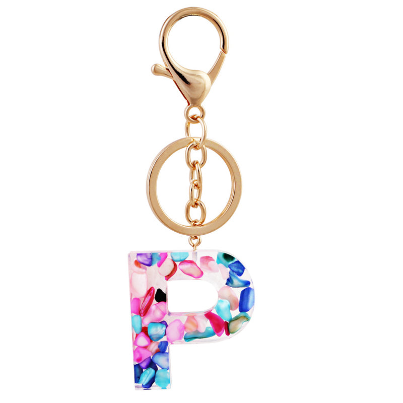 Simple And Creative 26 Letter Color Keychain