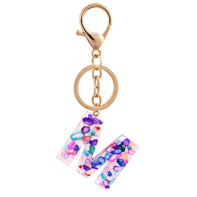 Simple And Creative 26 Letter Color Keychain