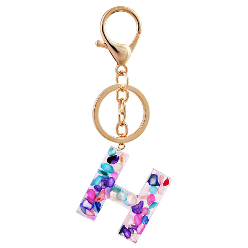 Simple And Creative 26 Letter Color Keychain