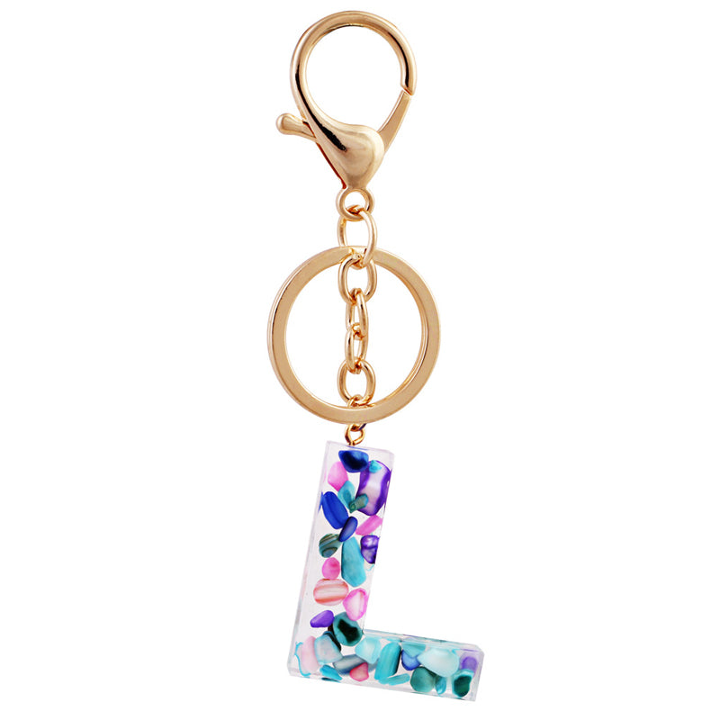 Simple And Creative 26 Letter Color Keychain