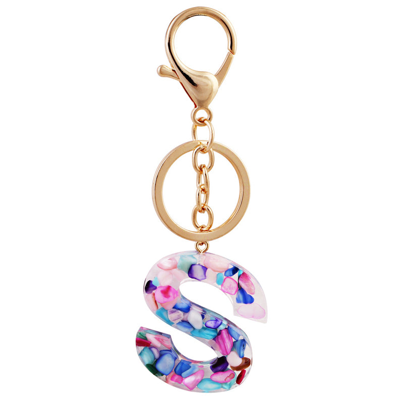 Simple And Creative 26 Letter Color Keychain