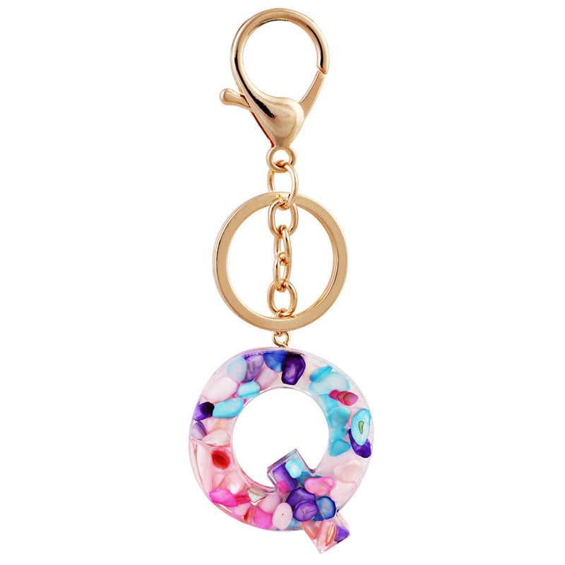 Simple And Creative 26 Letter Color Keychain