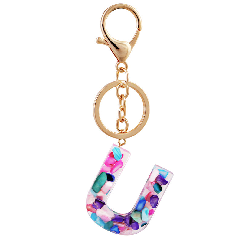 Simple And Creative 26 Letter Color Keychain