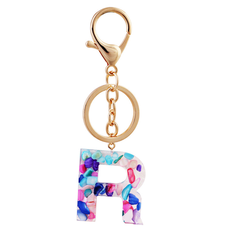 Simple And Creative 26 Letter Color Keychain