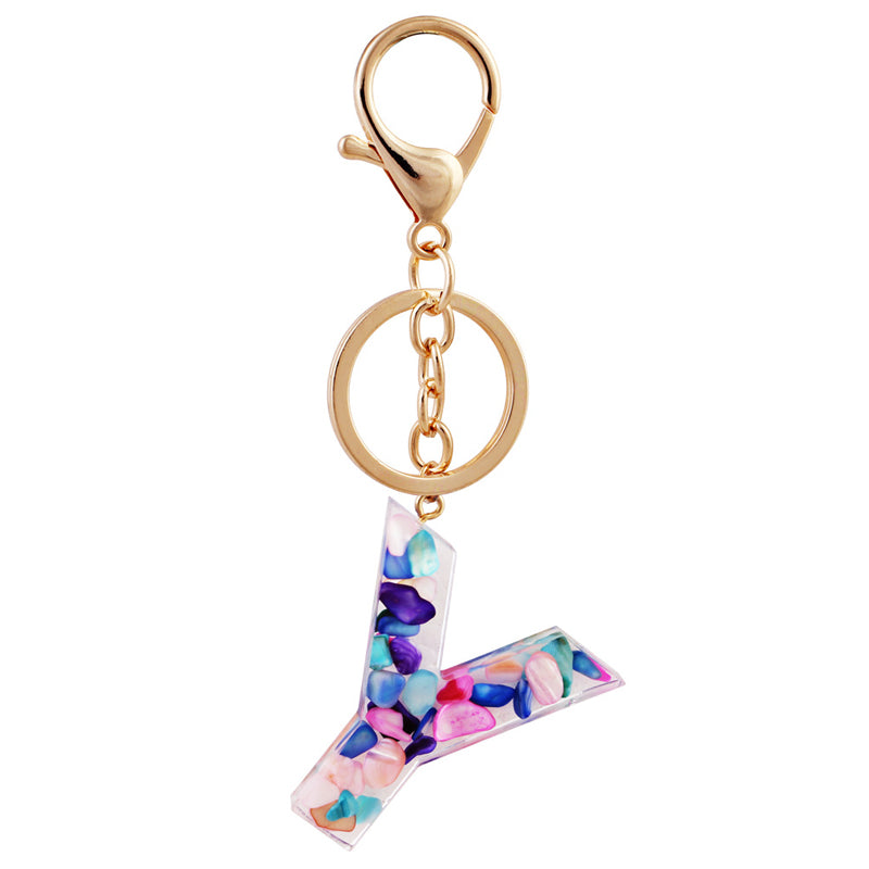 Simple And Creative 26 Letter Color Keychain