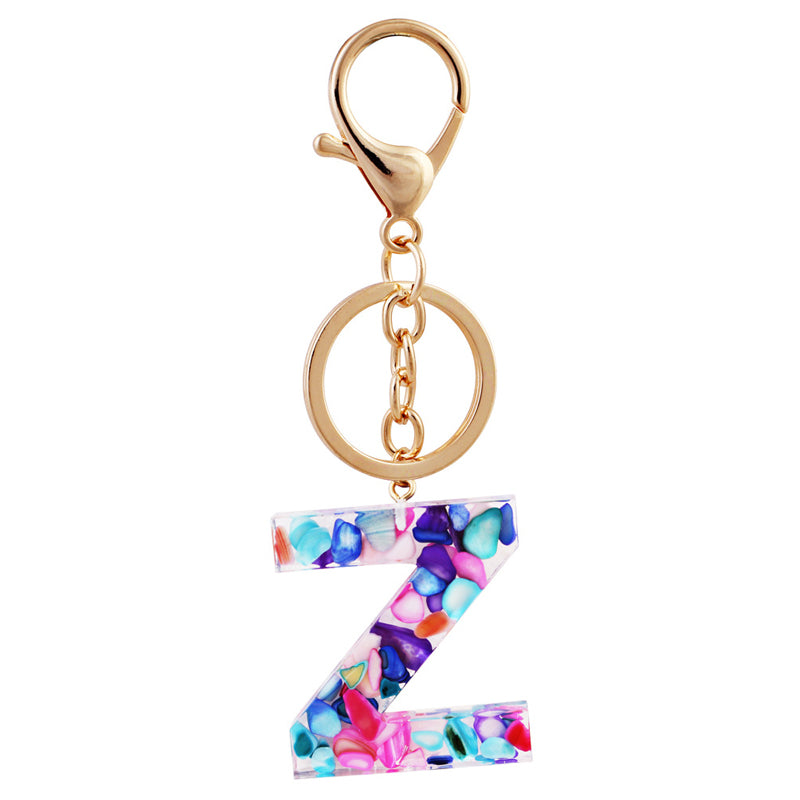 Simple And Creative 26 Letter Color Keychain