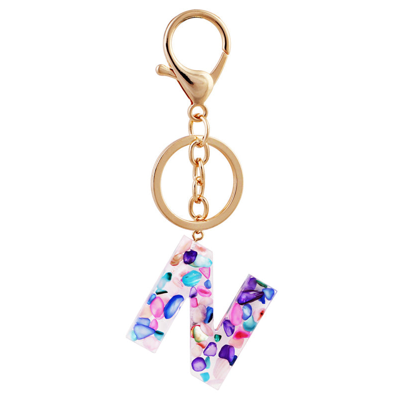 Simple And Creative 26 Letter Color Keychain