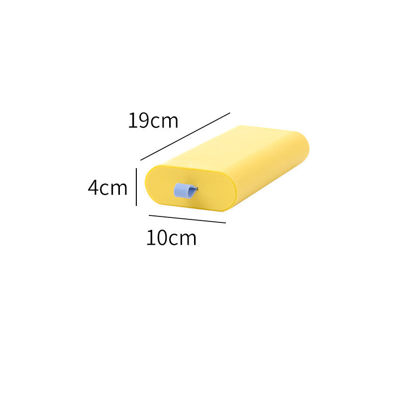 Under Desk Drawer Organizer - Adhesive Slide-Out Storage Box for Office & Home, Hidden Desk Organizer with Handle, No Drill Installation (Small/Large, Multiple Colors)