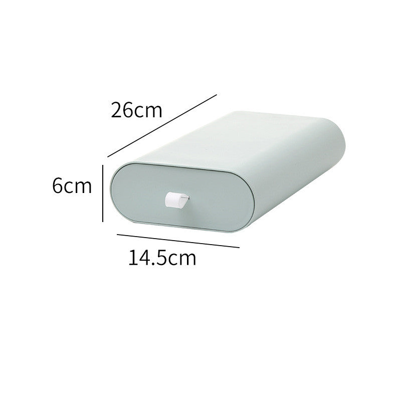 Under Desk Drawer Organizer - Adhesive Slide-Out Storage Box for Office & Home, Hidden Desk Organizer with Handle, No Drill Installation (Small/Large, Multiple Colors)