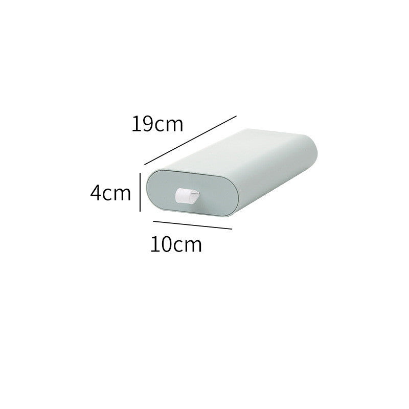 Under Desk Drawer Organizer - Adhesive Slide-Out Storage Box for Office & Home, Hidden Desk Organizer with Handle, No Drill Installation (Small/Large, Multiple Colors)