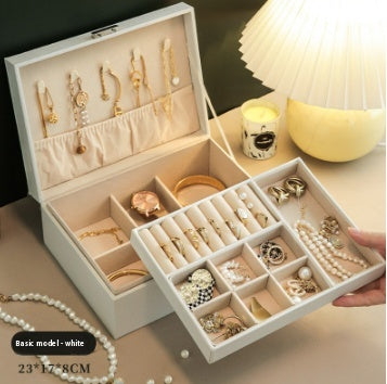 Jewelry Storage Box High-grade Exquisite Necklace Earrings Gold Jewelry Hand Jewelry Box