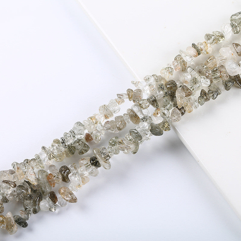 Natural Crystal Gemstone Polished Irregular Crushed Stone Beads Jewelry Accessories