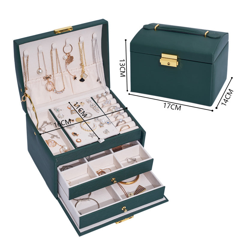 Three-layer Drawer Type Jewelry Storage Box Creative Jewelry Box