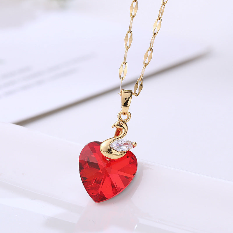 Elegant Gold Plated, Heart Of The Sea Pendant