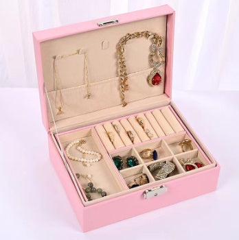 Jewelry Storage Box High-grade Exquisite Necklace Earrings Gold Jewelry Hand Jewelry Box