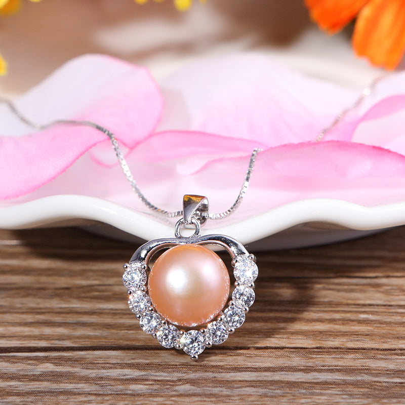 Beautiful Heart-shaped, Freshwater Pearl Pendant