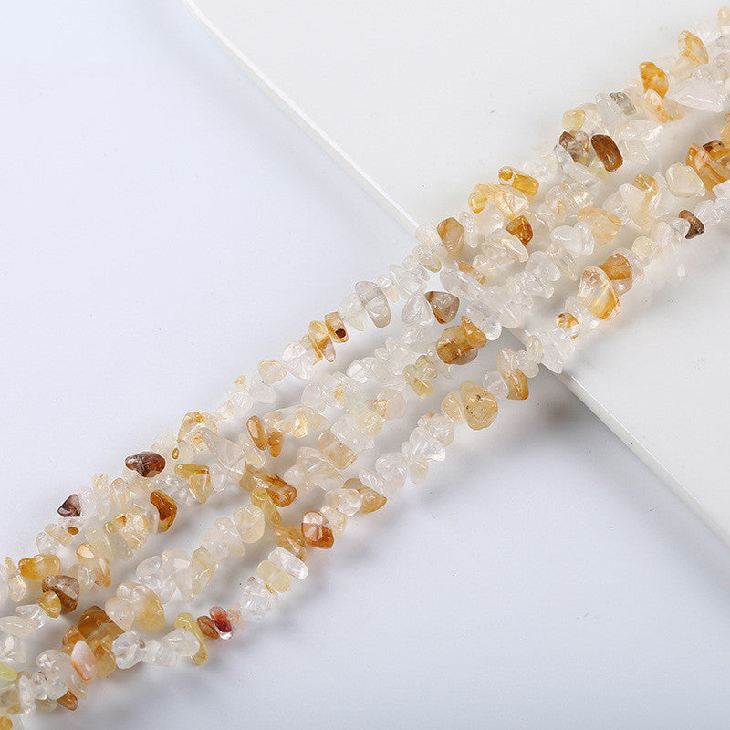 Natural Crystal Gemstone Polished Irregular Crushed Stone Beads Jewelry Accessories