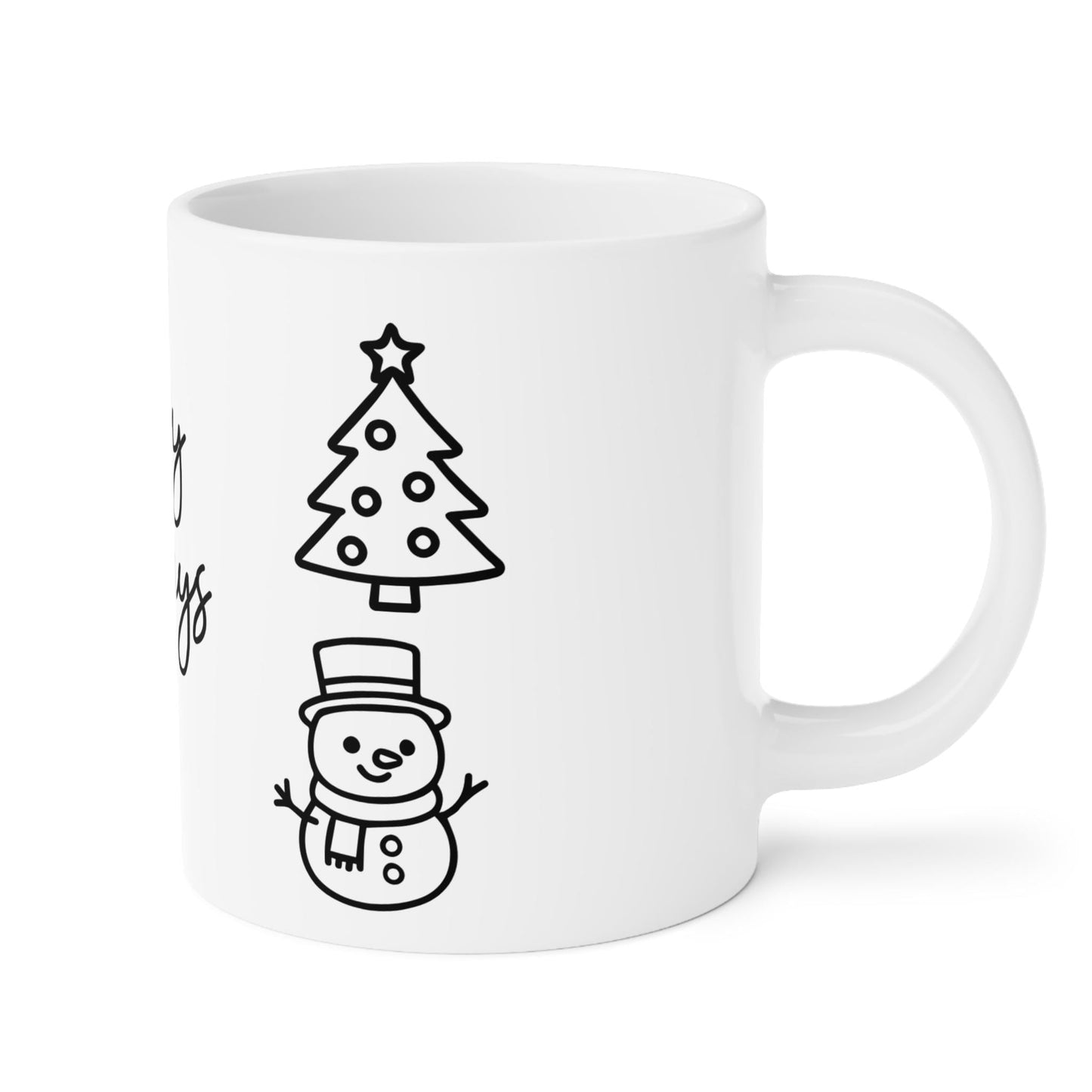Large Holiday Ceramic Mugs (20oz)