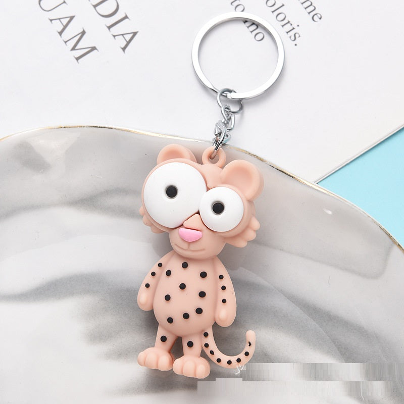New Big Eye Animal Doll Big Eye Monkey Keychain