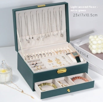 Jewelry Storage Box High-grade Exquisite Necklace Earrings Gold Jewelry Hand Jewelry Box