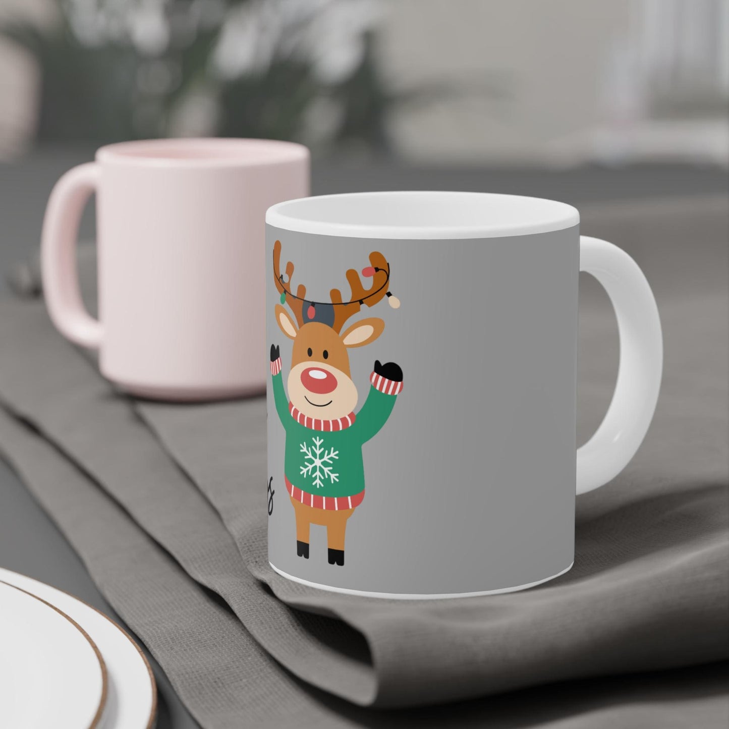 Large Holiday Ceramic Mugs (20oz)