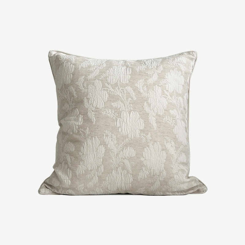 Peony Cotton And Linen Throw Pillow