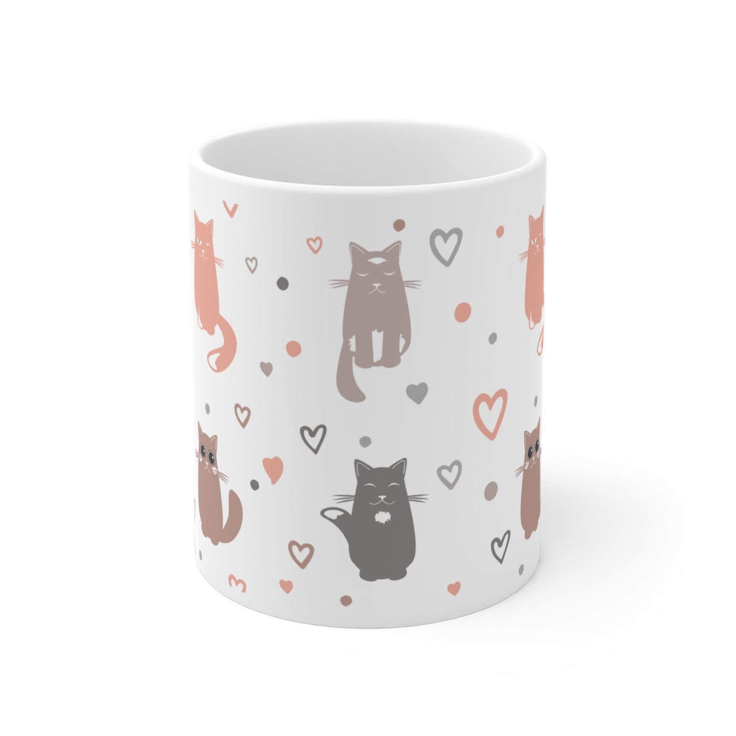 Cute Cat Pattern Ceramic Mug