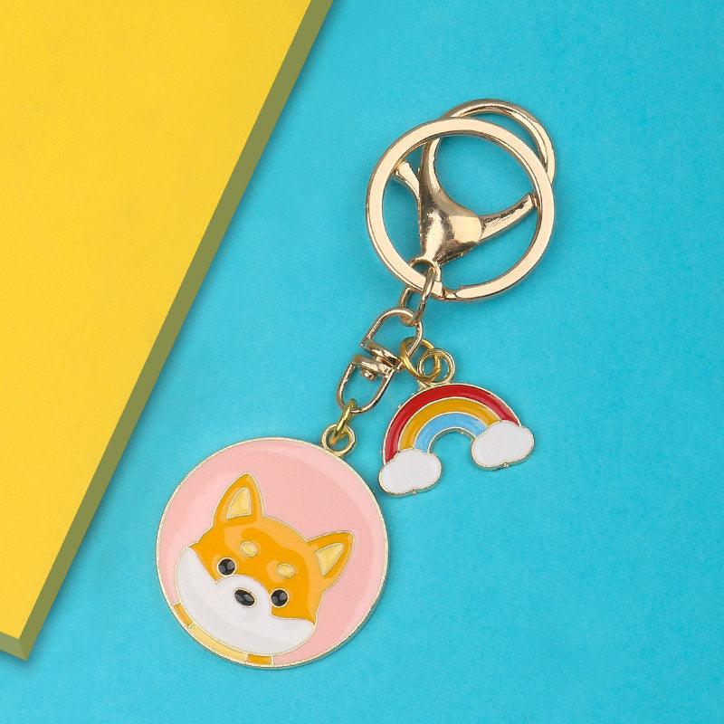 Couple's Exquisite Personality Pendant Keychain