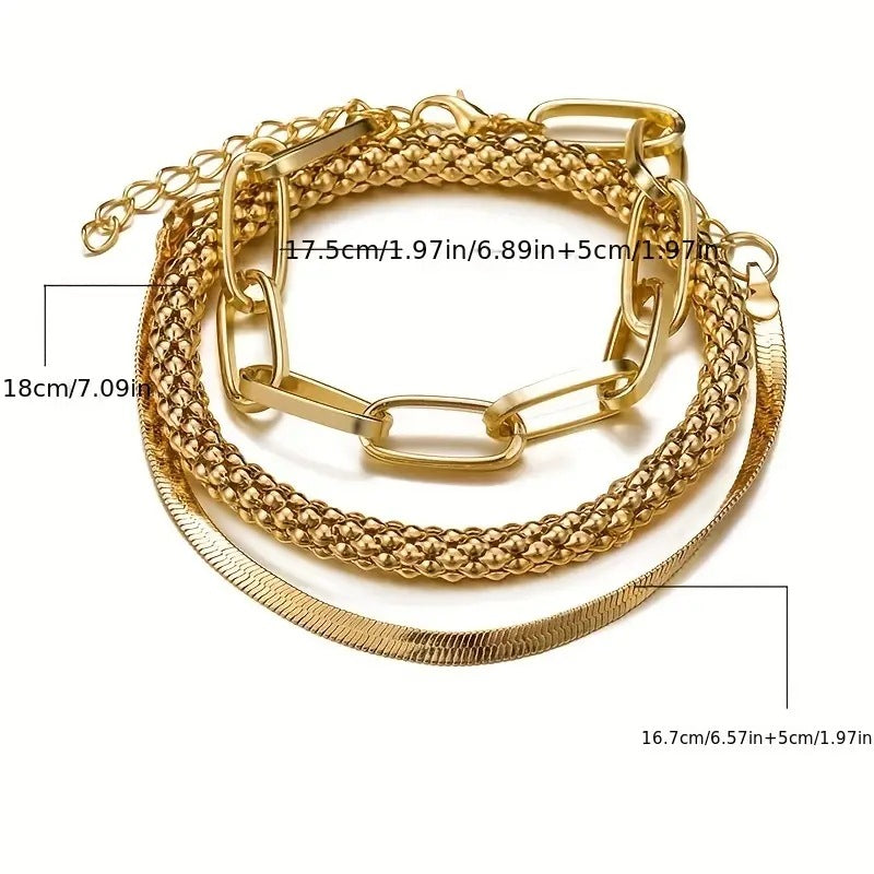 Snake Bone Chain Multi-layer Bracelet