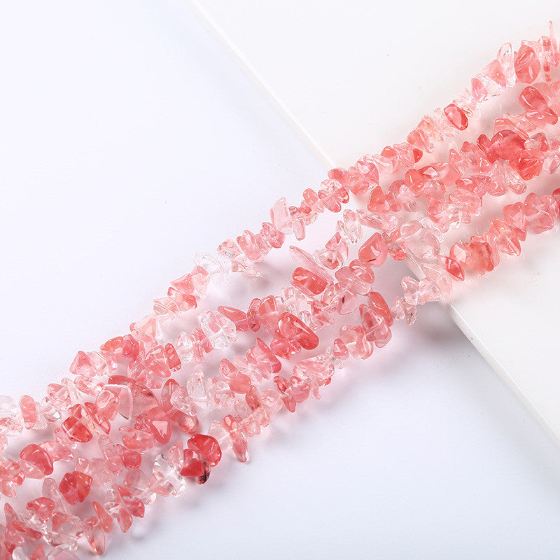 Natural Crystal Gemstone Polished Irregular Crushed Stone Beads Jewelry Accessories