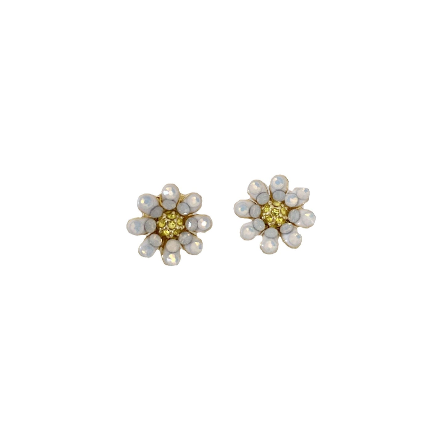 Elegant Gold Plated Daisy Flower Earrings for Women
