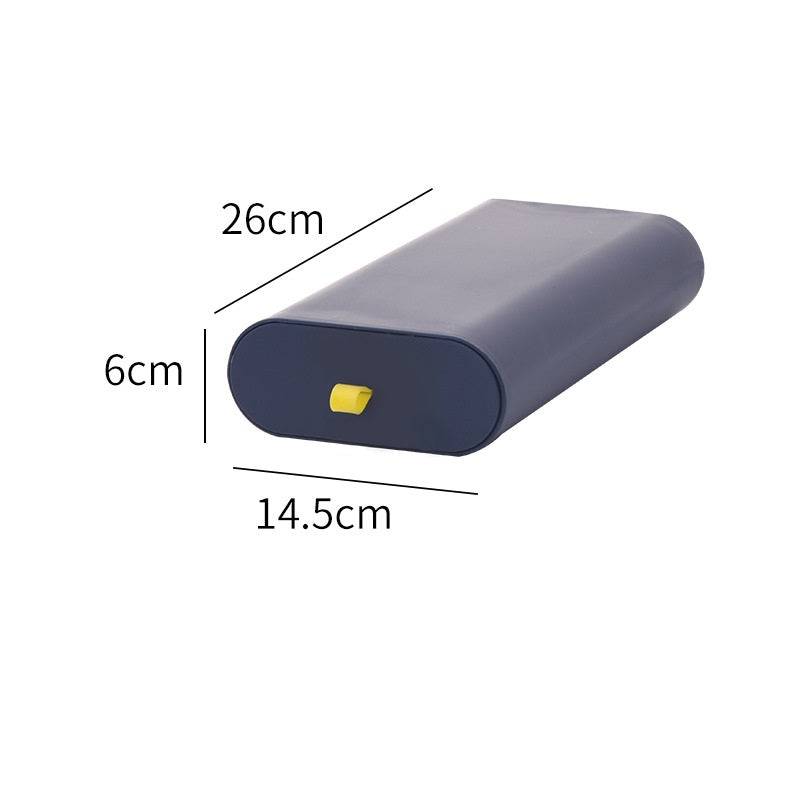 Under Desk Drawer Organizer - Adhesive Slide-Out Storage Box for Office & Home, Hidden Desk Organizer with Handle, No Drill Installation (Small/Large, Multiple Colors)