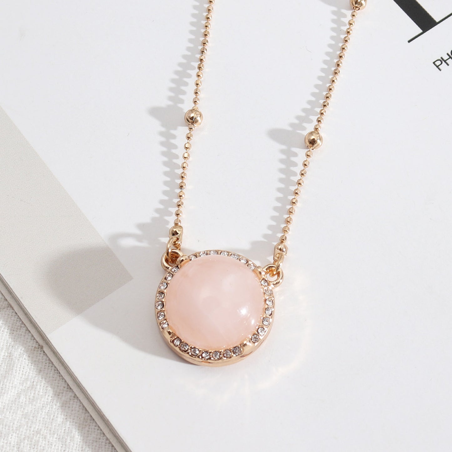 Elegant Pendant with Natural Stone