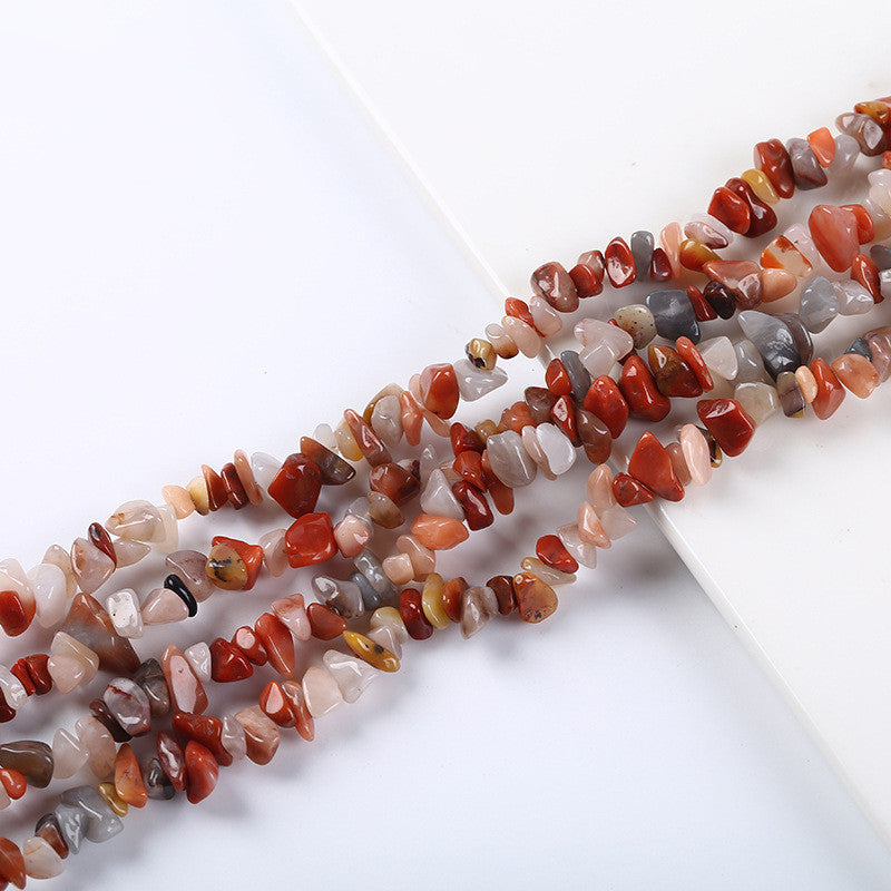 Natural Crystal Gemstone Polished Irregular Crushed Stone Beads Jewelry Accessories