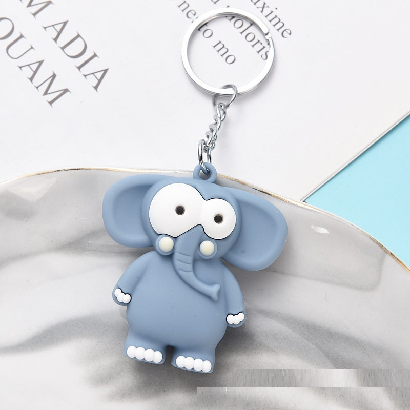New Big Eye Animal Doll Big Eye Monkey Keychain