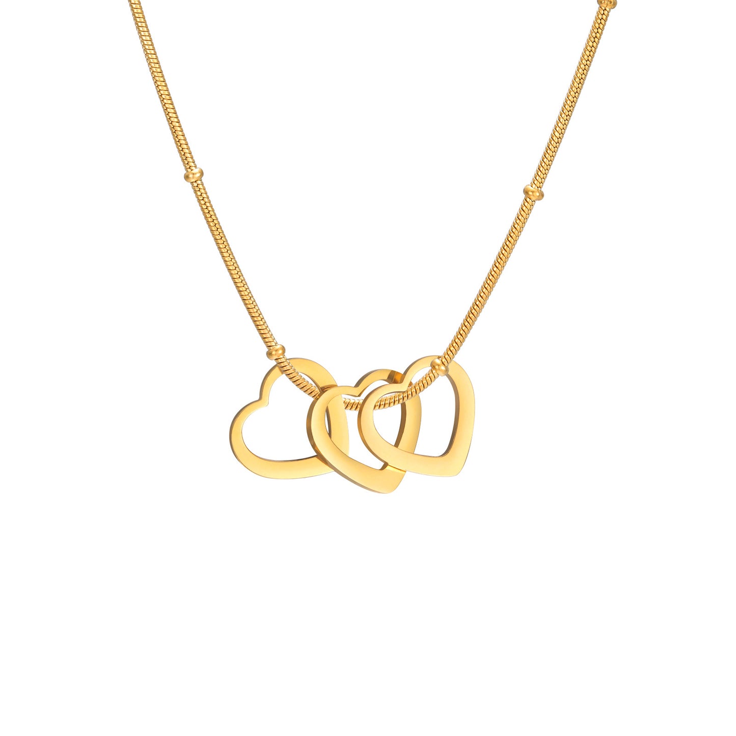 Simple Heart-shaped Light Plate Necklace