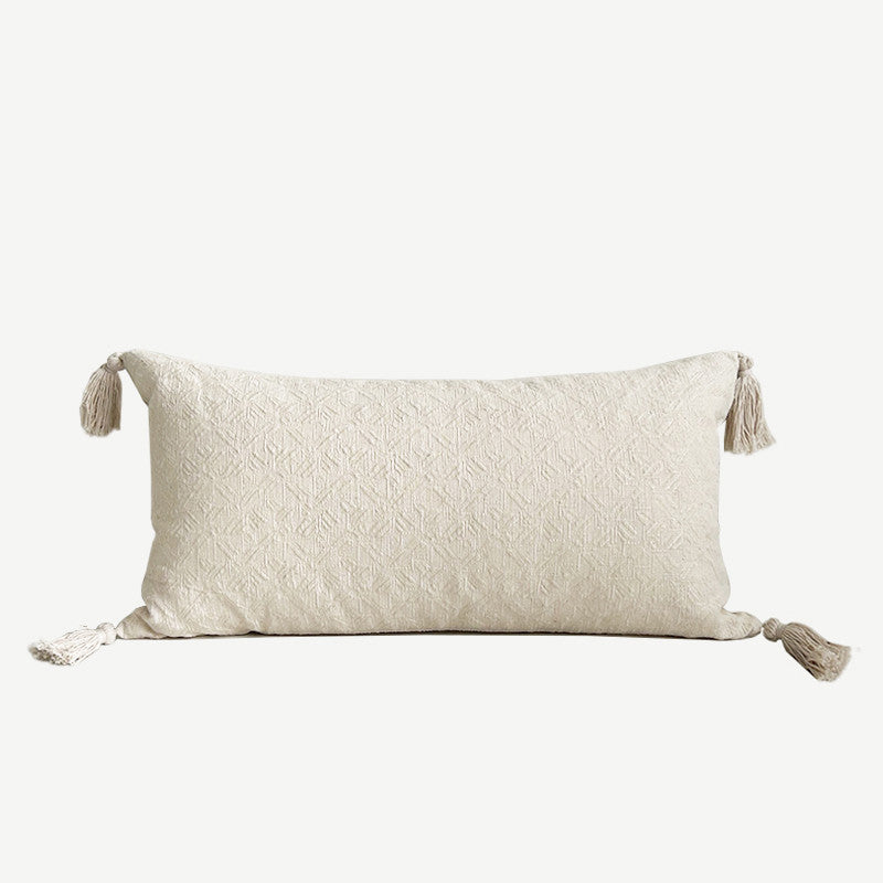 Peony Cotton And Linen Throw Pillow