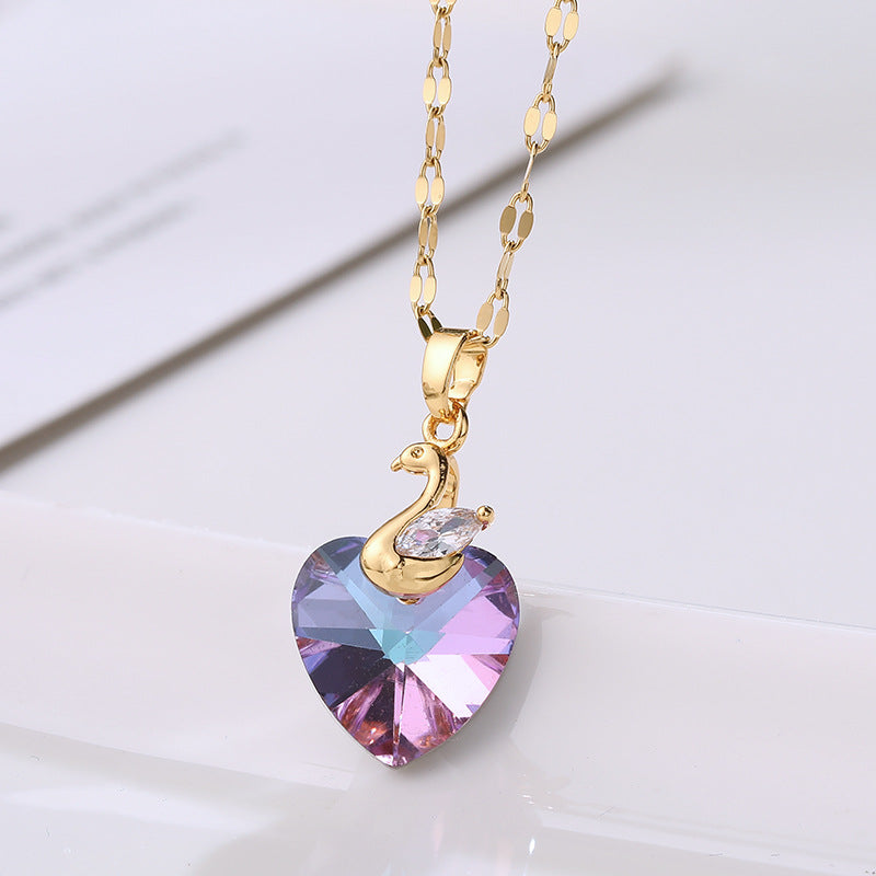 Elegant Gold Plated, Heart Of The Sea Pendant